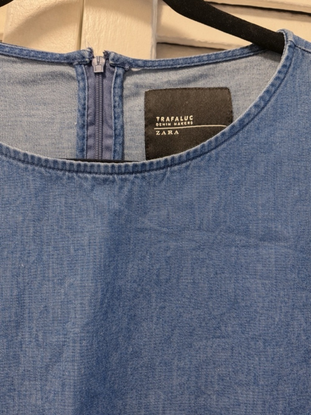 Zara 💙 Denim Shift Dress - Picture 5 of 6